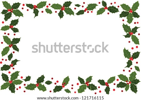 Holly Border Stock Photos, Images, &amp; Pictures | Shutterstock