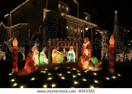 Jesus.Christmas Decoration. - stock photo