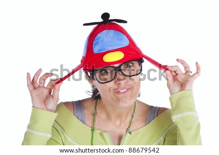 Image result for images of woman with propeller hat