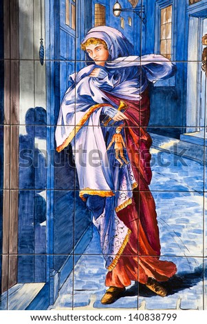 MADRID - MARCH 10: December symbolic as woman in coldly ...