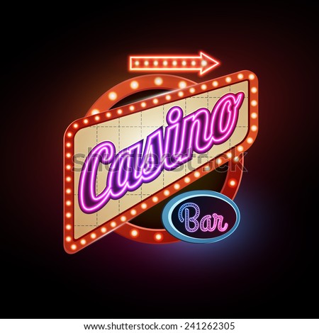 Casino signs vector