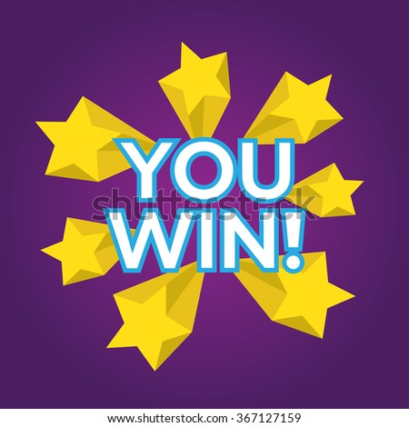 You Win Stock Vectors & Vector Clip Art 