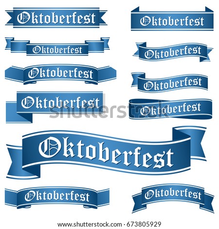 big collection of blue colored banners isolated on white background for german Oktoberfest
big collection of blue colored banners isolated on white background for german Oktoberfest