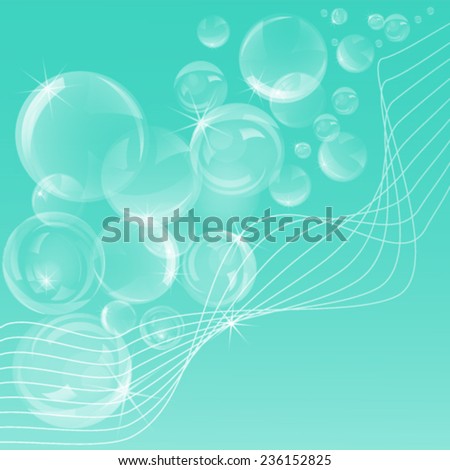 Abstract bubbles background - stock vector