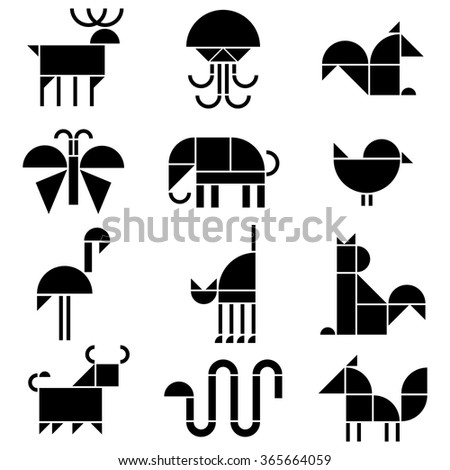 Wild animals pictogram