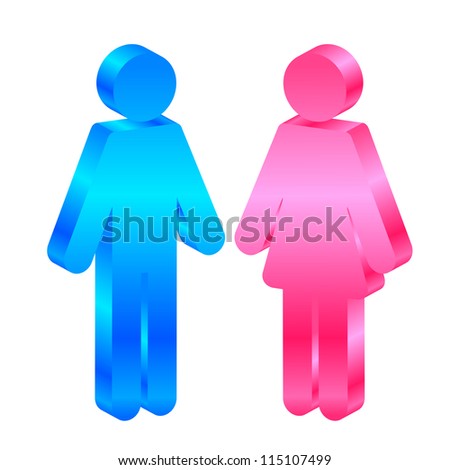 Men Women Icons Blue Stock Photos, Images, & Pictures | Shutterstock