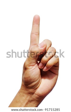Number 1 Hand Gesture Stock Photos, Images, & Pictures | Shutterstock