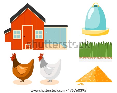Chicken Coop vector illustration