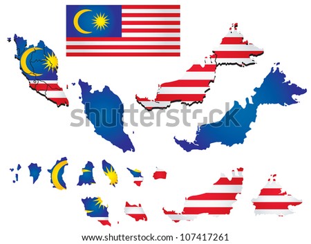 country map stock  دانلود تصاویر وکتور نقشه کشورهای متنوع   Stock Vectors Flag Overlay On Map 