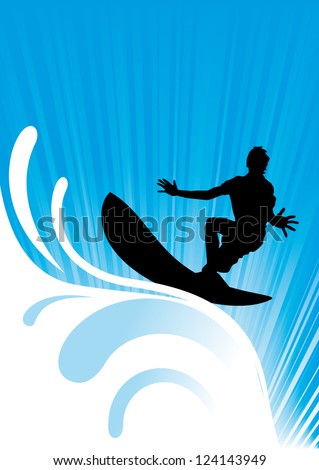  - stock-vector-vector-sea-surfer-124143949