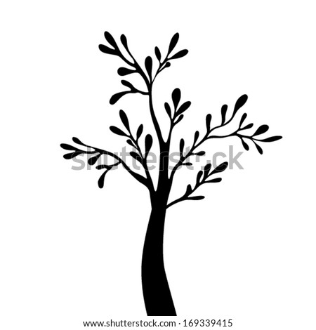 Printable Bare Tree Silhouette