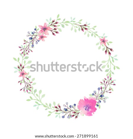 Vector Floral Frame Stock Vector 161848130 - Shutterstock