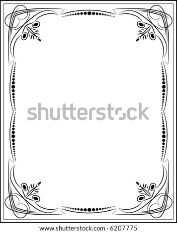 Hand Drawn Vector Frame Set Design Stock Vector 186955673 - Shutterstock