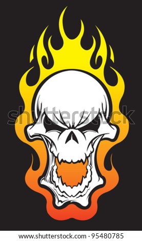 Flaming Skull Stock Photos, Images, & Pictures | Shutterstock