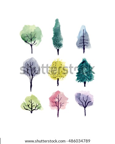Vector Tree Stock Vector 95794093 - Shutterstock