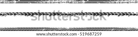 Vector Print Textured Tire Track . Design Element .Bike thread silhouette Vector Print Textured Tire Track . Design Element .Bike thread silhouette