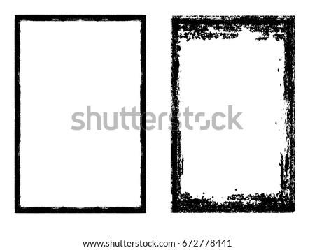 Vector Frames. rectangles for image. distress texture . Grunge Black borders isolated on the background . Dirt effect . geometric shapes for your design Vector Frames. rectangles for image. distress texture . Grunge Black borders isolated on the background . Dirt effect . geometric shapes for your design