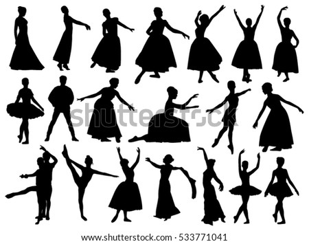 Belly Dance Silhouettes Stock Vector 123122218 - Shutterstock