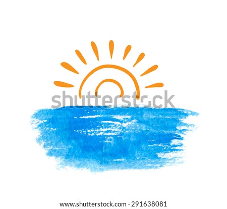 Sunrise Over Ocean Stock Vectors & Vector Clip Art | Shutterstock