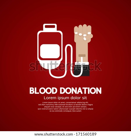 Blood Donation - stock vector