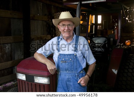 Farmer Old Overalls Stock Photos, Images, & Pictures 