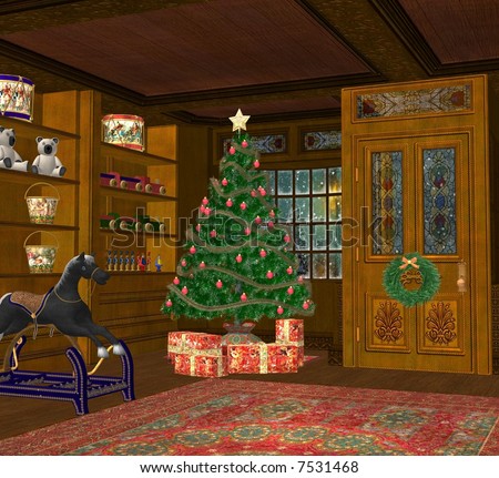 a christmas toy shop full of various toys stock photo a christmas toy shop full of various toys stock photo