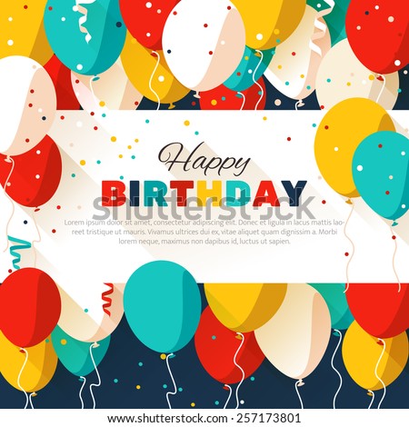 colorful happy birthday banner