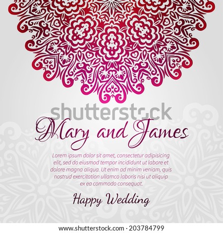 Sample wedding invitation background