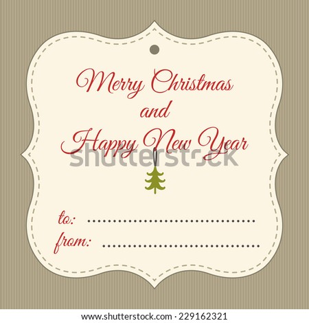 vintage gift tag template