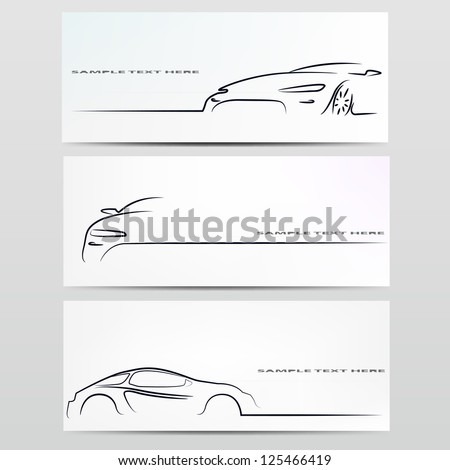 silhouette of car vector