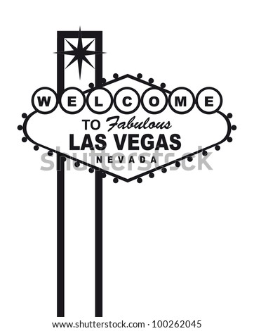 Welcome To Fabulous Las Vegas Nevada Sign Isolated Vector