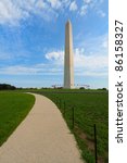 washington monument in the...