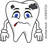  - stock-vector-sad-tooth-cartoon-114342721