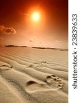 footprint in desert