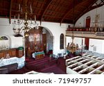 interior of old lutheran church ...
