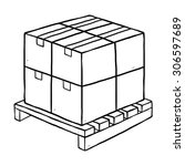 Packaging Box And Wooden Pallet Packaging Box And Wooden Pallet