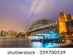 night view of sydney harbour ...