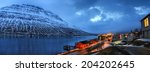 panorama of eskifjordur...