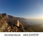sunset over table mountain ...