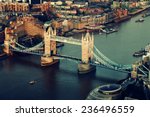 london aerial view with  tower...