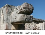 mayan stone carving from...