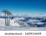 skiing resort in the alps