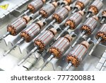 Small photo of Small motors details is electromagnetic rotors prepared for generators