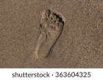 single human male footprints in ...