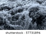 surface of the water with waves ...