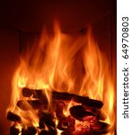 Small photo of crackling fire