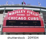 chicago cubs scoreboard