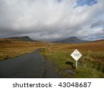road through scottish landscape....