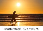 sunset surfers