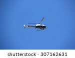 Small photo of Los Angeles, California, USA - August 14, 2015: Los Angeles Police Department Helicopter, operated by the LAPD Air Support Division, is patrolling around the city of Los Angeles.